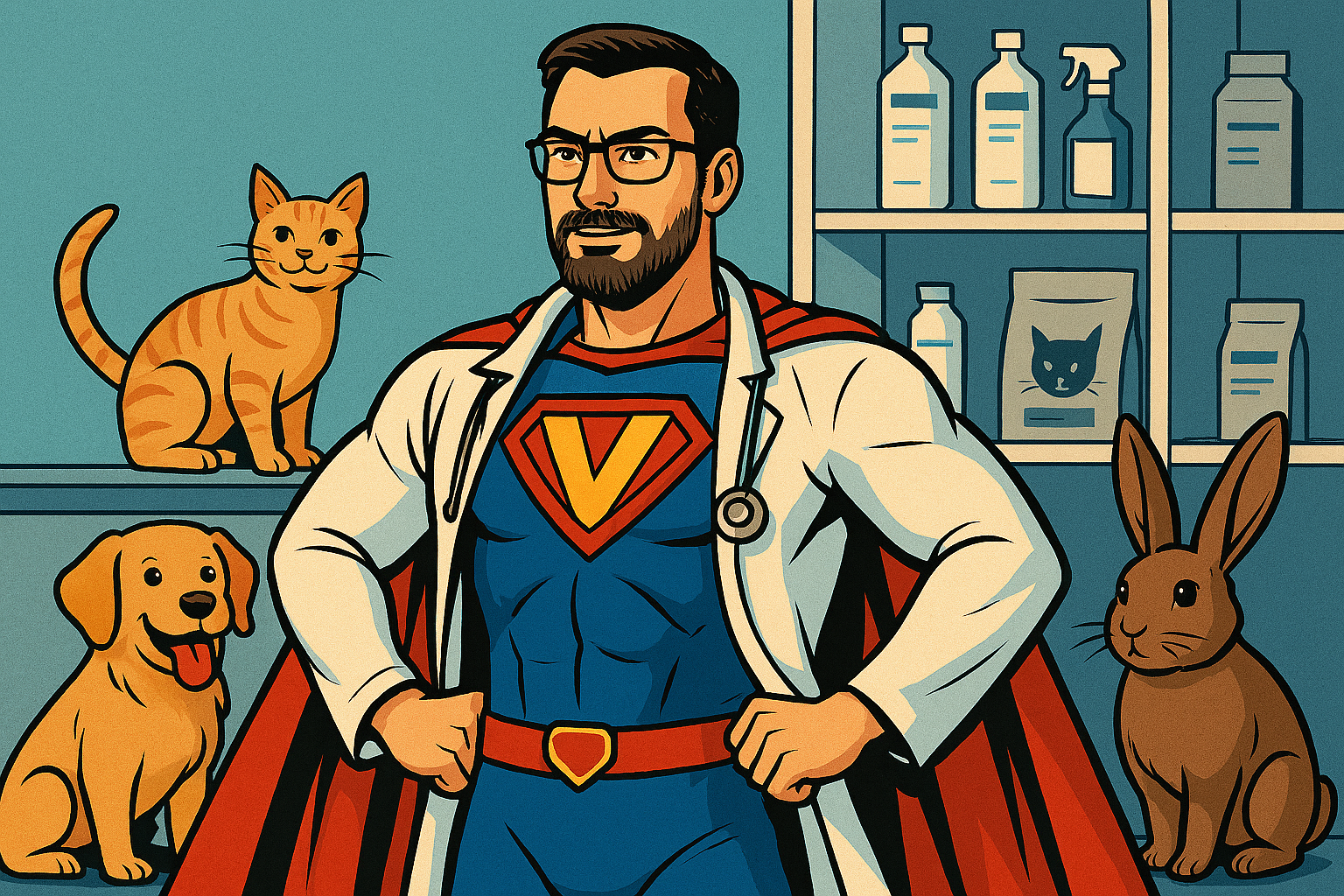 No te fustigues veterinario, porque eres la leche