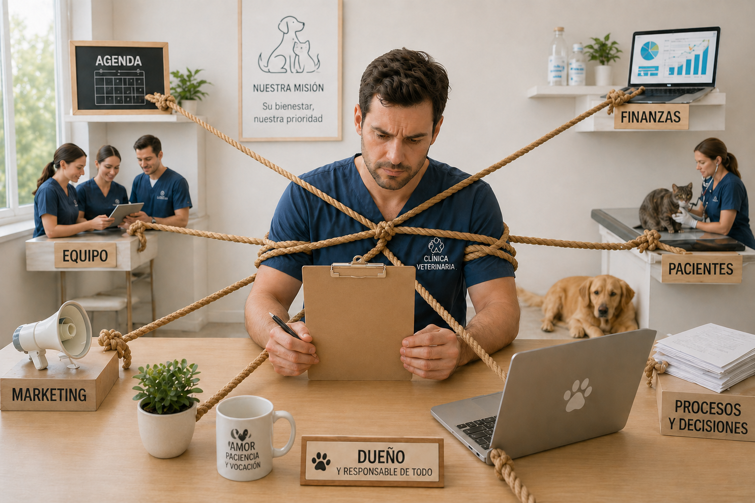 Tu clínica no necesita más control: necesita menos dependencia del dueño